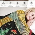 thumbnail image 3 of Orinice Mushroom Flowers Warm Lightweight Blanket Soft Fleece Throw Blanket for All Seasons - Cow Gifts Blanket Living Rooms Sofa Decor - Super Soft Blanket 60x80in, 3 of 6