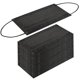 thumbnail image 1 of 100 piezas de mascarillas desechables negras, mascarillas negras Mascarillas desechables transpirables de 3 capas para adultos, mascarillas negras ShuxiuWang 8390614799240, 1 of 1