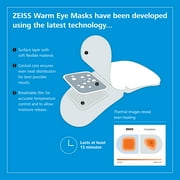 ZEISS Dry Eye Relief Warm Compress Heated Eye Masks, 4 Pack
