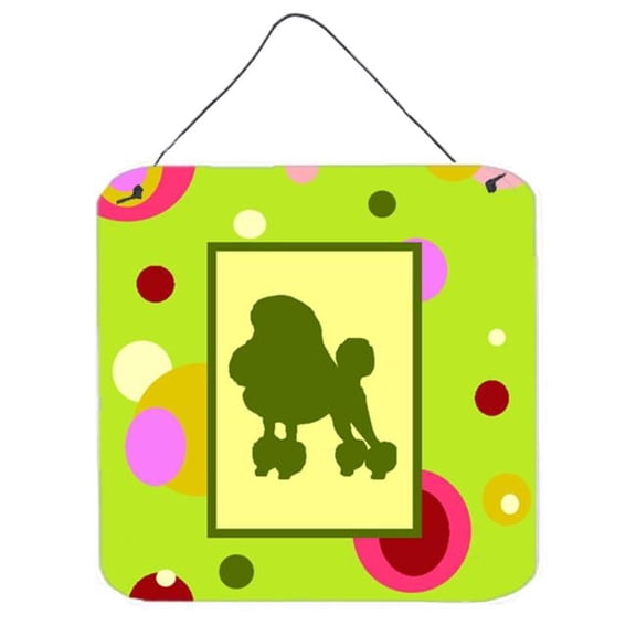 Poodle Aluminium Metal Wall Or Door Hanging Prints