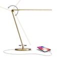 thumbnail image 3 of (2 pack) Brightech Libra 20" LED Table Lamp - Contemporary Minimalist Standing Lamp - Adjustable Pivoting LED Head with Built-in Dimmer and Color Changing LED - Brass, 3 of 12