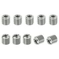 thumbnail image 1 of Unique Bargains Adaptateurs de Filetage Manchon Écrou Réducteur M6*1 Mâle vers M3*0.5 Femelle Insert de Réparation Écrou Vis Réducteur 6mm 10 Pcs, 1 of 6