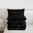 thumbnail image 6 of jejeloiu Black Cat Yellow Eyes Twin Comforter Sets Kids,Spooky Kitten Pattern Bedding Set For Girls,Reversible,2 Pieces, 6 of 8