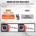 thumbnail image 3 of VEVOR Sectional Drain Cleaner Machine 120FT x 6/5" 1100W Snake Auger Manual Feed, 3 of 9