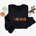thumbnail image 4 of Womens Sweatshirts Halloween Printed Round Neck Long Sleeved Sweatshirts,Tops for Women Black, 4 of 4