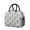 Black-6, variant on Pineapple Pattern Insulated Lunch Bag Tropical Print Eco-Friendly Cooler Tote for Work and Picnic
