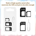 thumbnail image 4 of 10 Pack Sim Card Adapter Kit, Sim Adapter 4 in 1 Micro Sim Card Adapter Standard Converter Kit with Sim Card Removal Tool and Steel Sim Tray for Smartphone Devices, 4 of 6