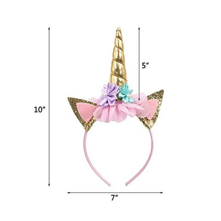 

nsendm Decorative Hairband Party Headwear Kids Girl Flower Headbands Girls Headdress Baby Care La Hats Babyproducts Gold One Size