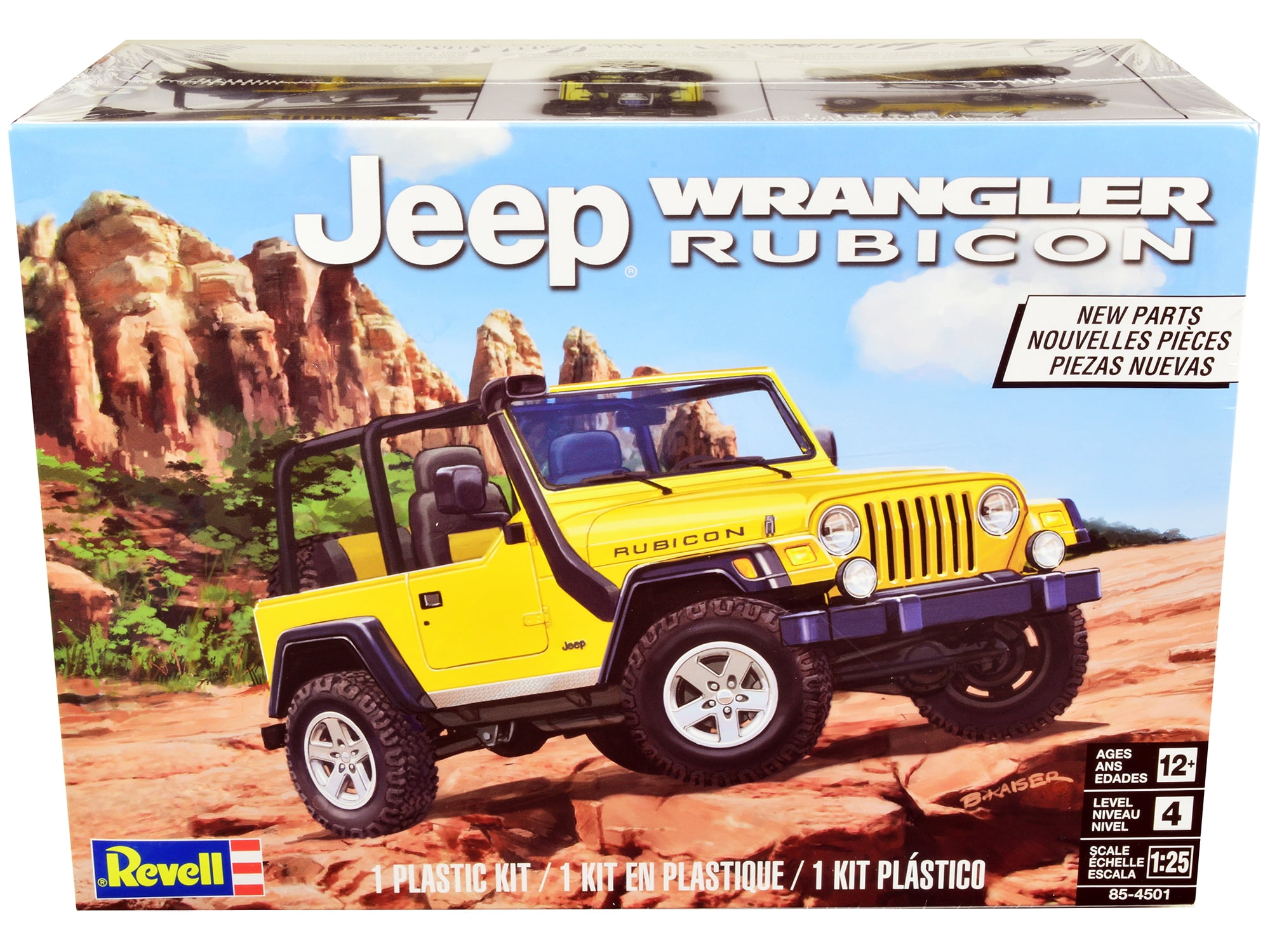 Revell 85-4501 1/25 Jeep Wrangler Rubicon Model Kit | eBay