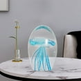 thumbnail image 5 of Sea Animal Ornament Handmade Art Statue Elegant  Coastal Display Stand Figurine Ornament for Desk Home Desktop blue, 5 of 10