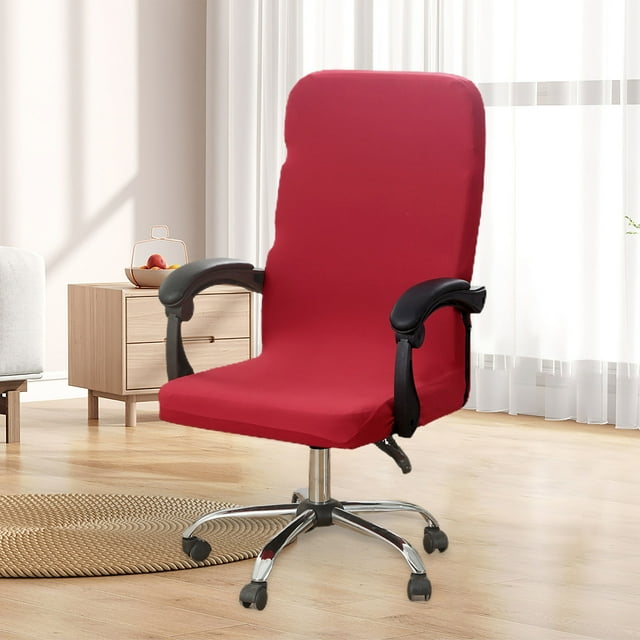 Fiudx Funda de Silla de Color Liso, Tela Suave y Elástica, Protección de 360 Grados, Transpirable y Cómoda, Elegante Decoración para El Hogar y La Oficina, Tamaño Universal, Fácil de Limpiar, Compati