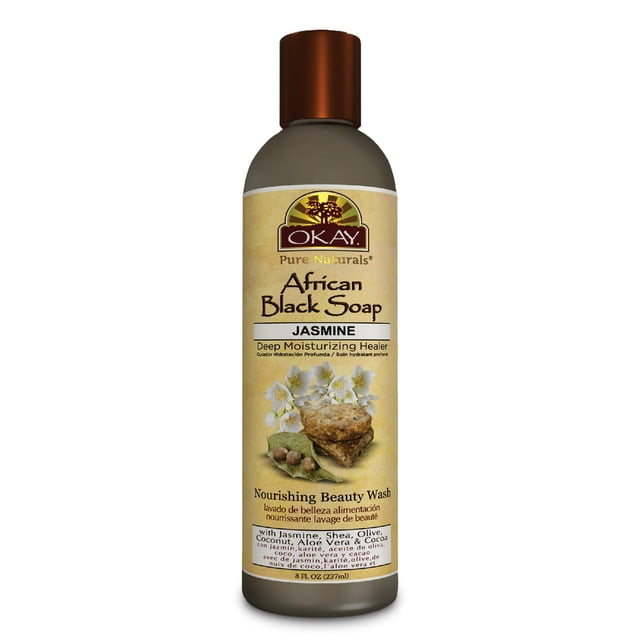 Jabón líquido Okay African Black con jazmín 237 ml