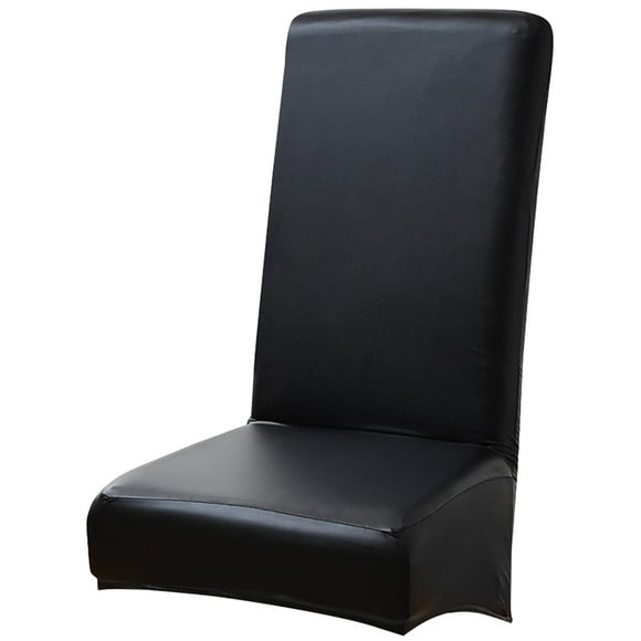 Cubierta de silla de comedor engrosar la cubierta protector de silla de comedor estirable de cuero PU