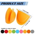 thumbnail image 4 of Heat Resistant Silicone Oven Mitts 1 Pack, Non-Slip Gripping Pot Holders for Baking Grilling, Flexible Oven Gloves Microwave Safe, Dishwasher Safe Kitchen Mittens for Cooking, 4 of 9