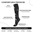 thumbnail image 3 of Lsque Astronaut Sitting On Mercury Planet Pattern Sport Compression Socks for Men & Women 15-20 mmHg Knee High Nurse Pregnant Running Medical and Travel Athletic, 3 of 6