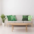 thumbnail image 5 of Ambesonne St. Patrick's Day Throw Pillow Cover 4 Pack, Leaves of Clovers, 16", Green White and Dark Green, 5 of 10