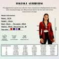 thumbnail image 7 of Sxiwei Women's Asymmetric Long Velvet Blazers Coat Halloween Costume Lapel Blazer Blue XXL, 7 of 7