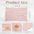 thumbnail image 2 of Wrinkled Dinner Napkins Gauze Cheesecloth Napkins 20 x 20 Inch Rustic Boho Table Napkins Decorative for Weddings Parties Event Home Table(Pink,6PCS), 2 of 7