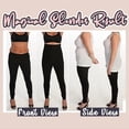 thumbnail image 5 of Fesfesfes Ladies Leather Leggings Light Plush Lined Pant Buttock Slim Women Cropped Pants Sale Items, 5 of 9