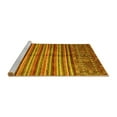 thumbnail image 2 of Ahgly Company Machine Washable Indoor Round Southwestern Yellow Country Area Rugs, 3' Round, 2 of 4
