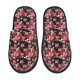 thumbnail image 1 of Fotbe Rose Flowers Pantuflas Peludas para Mujer con Estampado, Zapatillas de Peluche, Zapatos de Invierno para Casa, Uso Interior y Exterior-Large, 1 of 8