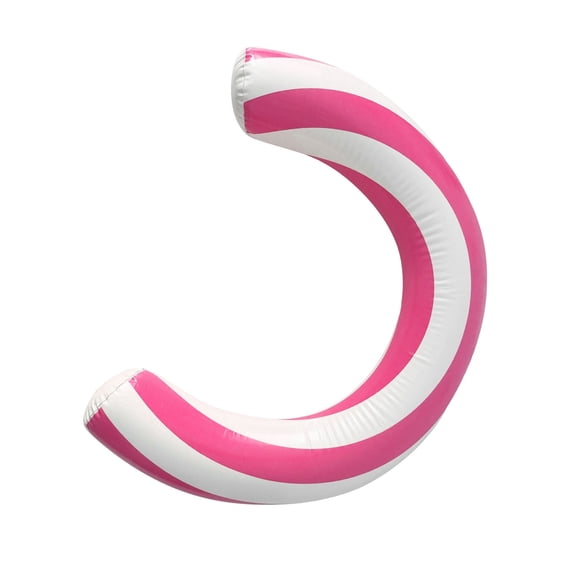 TIEVOSA Pool Floats Adult, Pool Floats Curved Inflatable Portable & Lightweight Noodle Swimming for Ocean Lake Party (Pink)