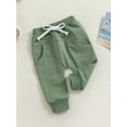 thumbnail image 3 of Bagilaanoe Toddler Baby Boys Sweatpants Casual Daily Pants 6M 12M 18M 24M 3T Kids Elastic Waist Trousers with Pockets, 3 of 7