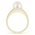 thumbnail image 2 of ANGARA Solitaire Freshwater Cultured Pearl Split Shank Ring in 14K Yellow Gold for Women | June Birthstone, Birthday, Anniversary, Jewelry Gift for Women | Pearl Ring, 2 of 9