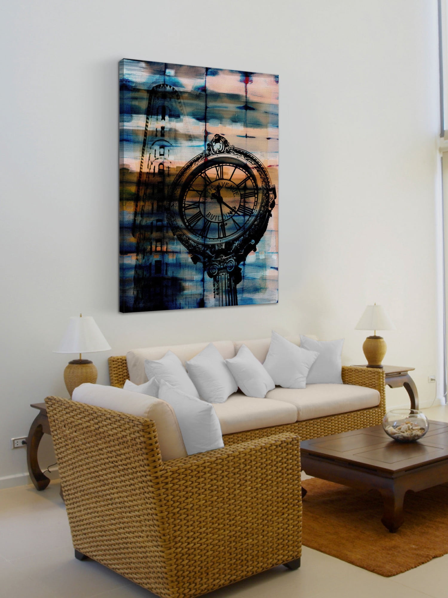 Parvez Taj "Fifth Avenue Building" Print on Canvas