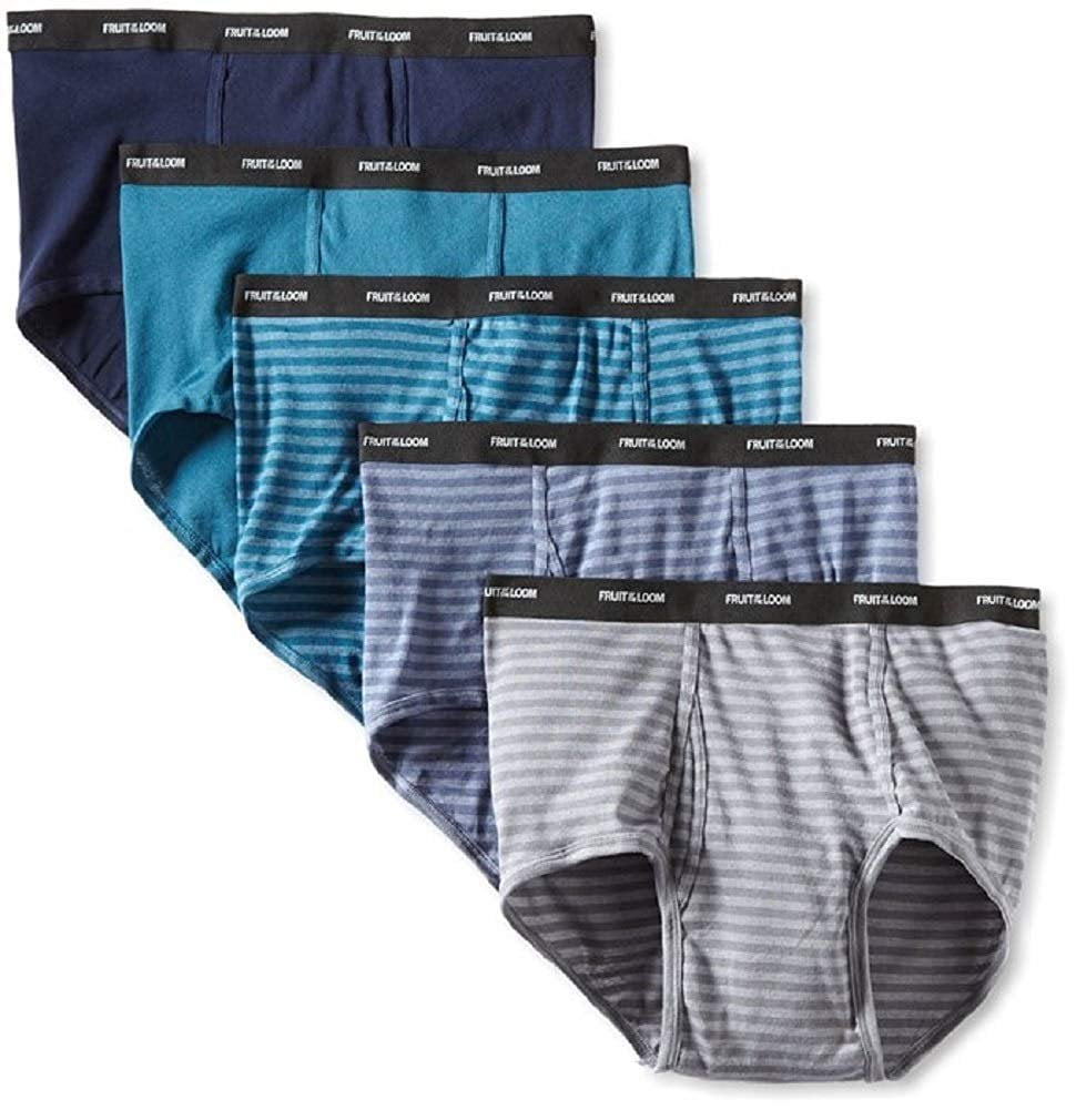 Fruit of the Loom Men's Assorted Fashion Brief Pack of 6 Large, Stripe ...