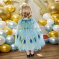thumbnail image 4 of Kids Outerwear Coats Toddler Girls Lace Up Cape Party Robe Kids Holiday Party Princess Cloak, 4 of 9