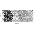 thumbnail image 7 of Black Floral and Petal Pattern Kitchen Rug Mat,Kitchen Runner Rugs Non Skid Washable,Decorative Kitchen Floor Mats for Kitchen,Sink,Laundry,17"x47.2", 7 of 7