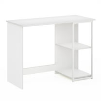 Furinno Camnus Modern Living Computer Desk 40 inch, Solid White/White