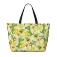 thumbnail image 2 of Balery Cartoon Dinosaurs Beach Travel Bag - Water-Resistant, Large Capacity Lightweight Tote with 7 Pockets for Women and Men - Perfect for Beach, Pool, Gym, and Travel, 2 of 7