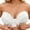 White, variant on Wang6 Womens Front Hook Closure Convertible Bras Plus Size No Wire Seamless Lace Trim Everyday Bras Large Bust Underwear T Shirt Bra Bralettes White XL