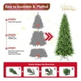 thumbnail image 3 of 4ft PE/PVC Mixed Memory Wire iron Wire Hinged Green Tree Environmentally Friendly Fireproof Artificial Christmas Tree, 3 of 9