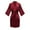 Red, variant on Jacenvly Pajamas for Women Soft Comfortable Women'S Nightgowns & Sleepshirts Fashionable Front Back Printed Solid Color Ice Silk Bathrobe Home Clothing White