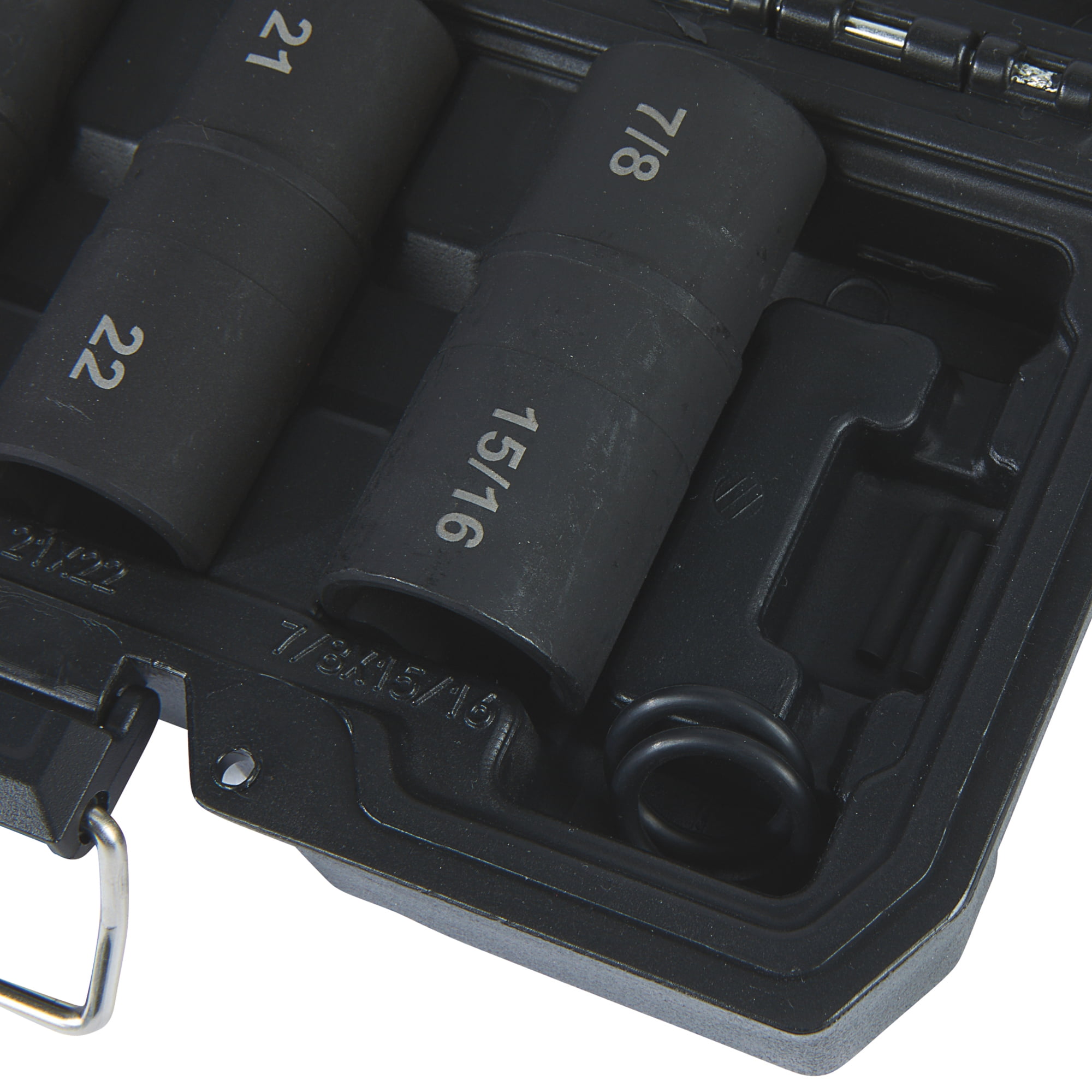 Klutch 1/2in.  drive Flip Impact Socket Set, 4 Pcs.