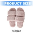 thumbnail image 2 of Fluffy Womens Slippers Faux Fur Slip On Orthotic Slippers with Arch Support for Plantar Fasciitis Relief, 2 of 5