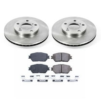 Ultimate Brakes Front Ceramic Brake Pad and Rotor Kit with Hardware WM80863