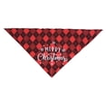 thumbnail image 2 of lionlar Lovely Christmas Pattern Triangle Scarf Saliva Cloth Bandana Decorative Washable Red, 2 of 6