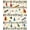 Cream Multicolor, Pattern 16, variant on ODIKA 8'x10' Washable Area Rug Music Note Cd Guitar Motifs Piano Keyboard Border Disc Shape for Dining Room, Large Office, Lounge, Non-Slip Chair-Friendly Mat