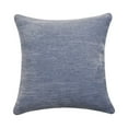 thumbnail image 5 of LR Home Yakar Chenille Poly Filled Pillow in Blue, 20" x 20", 5 of 9