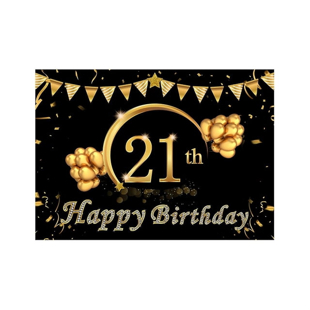 Telón de fondo Cubierta de fondo de cumpleaños rectangular de tela reutilizable exquisita para fiesta Jikaix