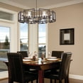 thumbnail image 2 of Golden Lighting Marco 8-light Chandelier in Matte Black, 2 of 10