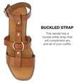 thumbnail image 3 of Journee Womens Eleanora Multi Strap Flat Sandals, 3 of 6