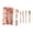 Pink, variant on 7 Piece Stationery Set for Youths Graduation Gift with Pens Eraser Correction Tape and Art Knife