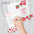 thumbnail image 2 of Big Dot of Happiness Berry First Birthday Sweet Strawberry Shaped Fill-In Invitations - Fruit 1st Birthday Party Invitation Cards with Envelopes 12 Ct, 2 of 7