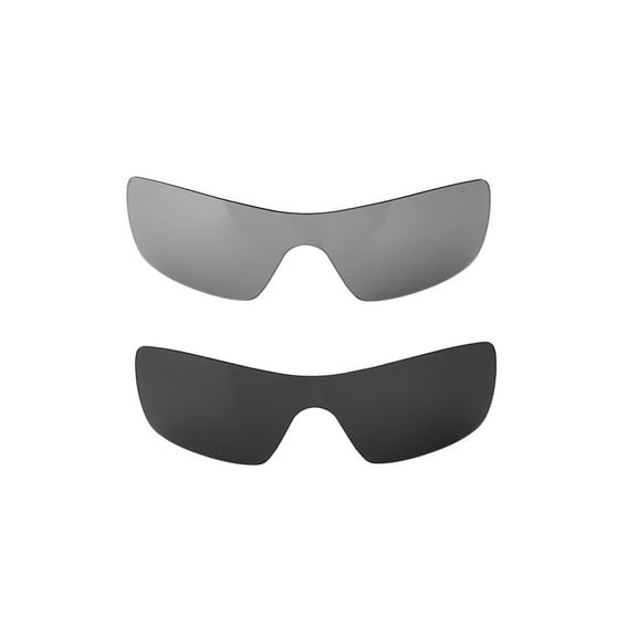 Walleva Polarized Titanium   Black Replacement Lenses For Oakley Straightback Sunglasses