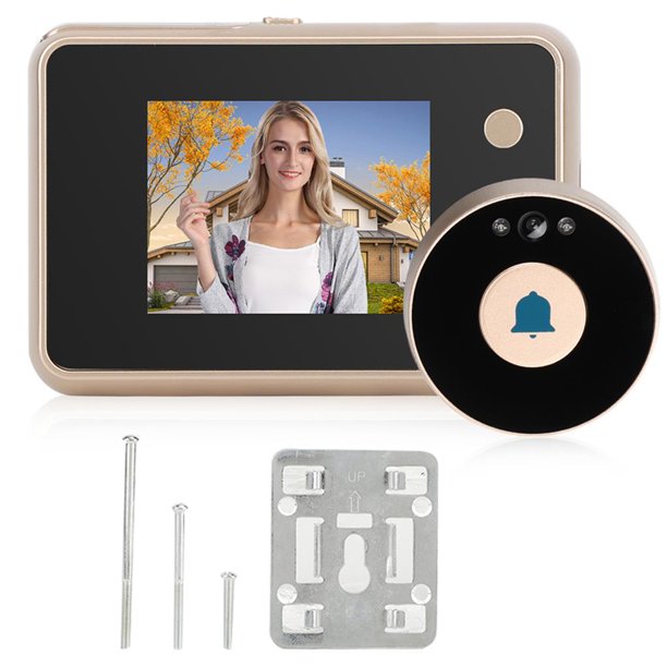 Visor De Puerta Inteligente De 2,8 Pulgadas, 2 Luces Infrarrojas, 720P, Cámara De Timbre De Visión Nocturna, Toma Automática De Fotos Y Vídeos Para La Seguridad Del Hogar Speravity AF000662-00